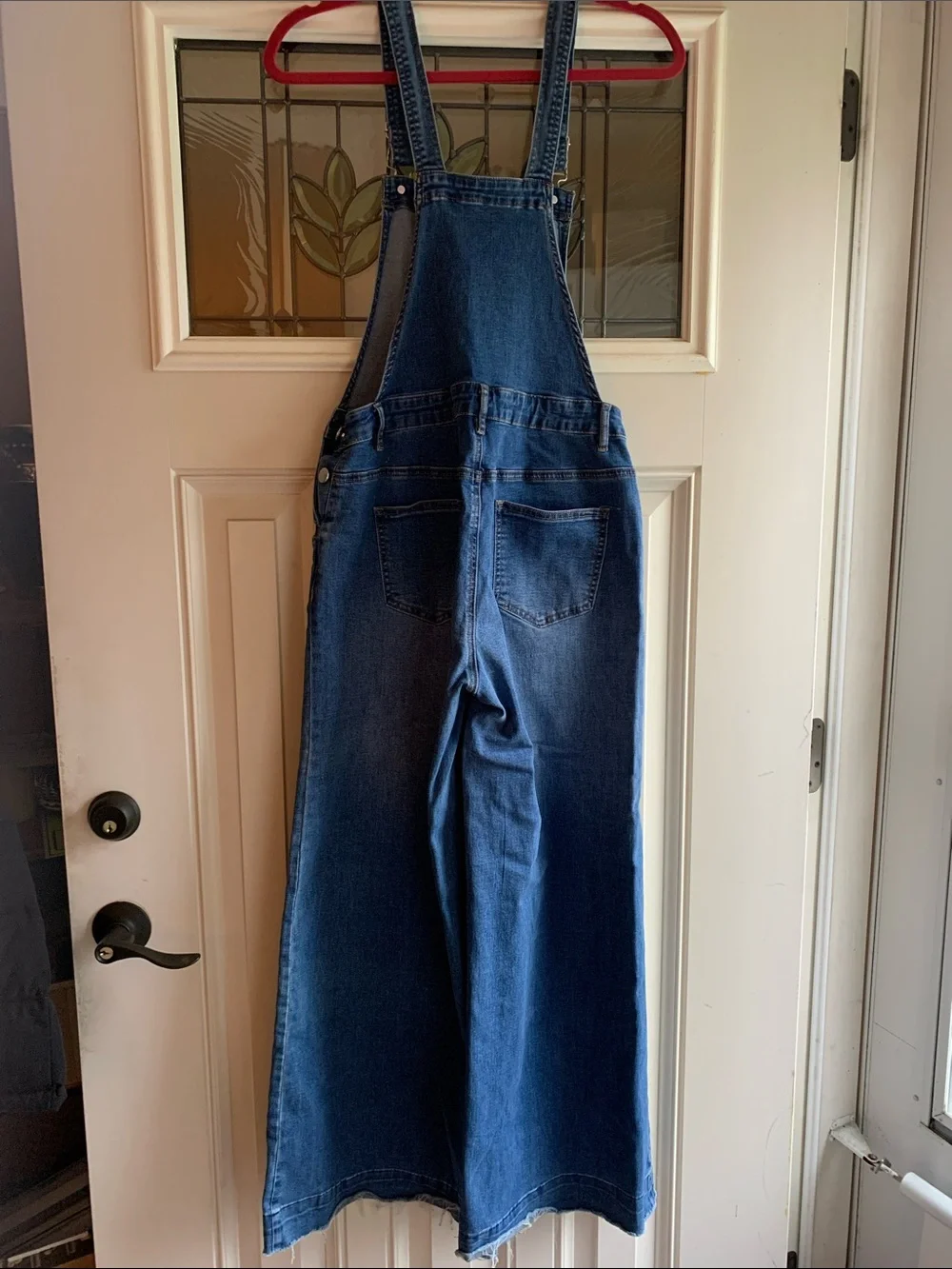 VENUS Women's Blue Wide-Leg Denim Overalls - Picture 2 of 4